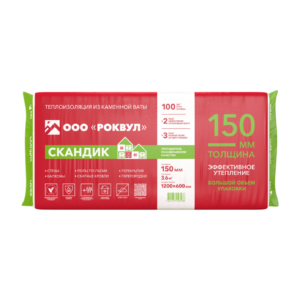 Утеплитель ЛАЙТ БАТТС СКАНДИК 1200x600x150